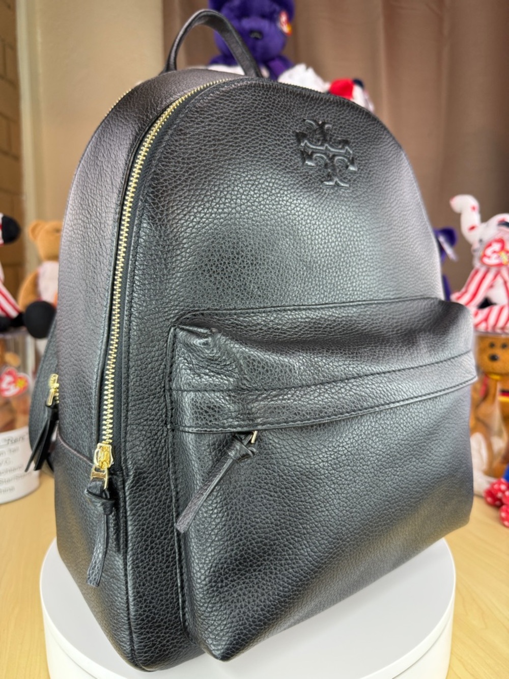 💥TORY BURCH - Thea Pebbled Leather Backpack - 75U995 - Picture 4 of 17